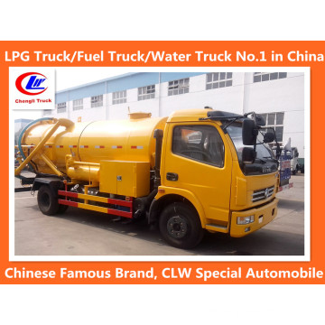 4 * 2 Dongfeng Abwasser Saugwagen 6 Rad Abwasser Saugwagen 6000liters Abwasser Saugwagen